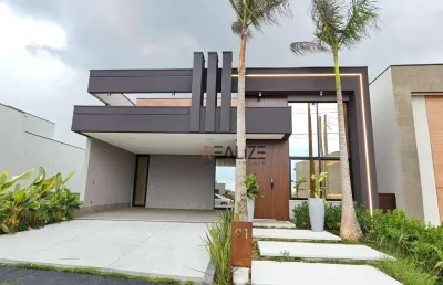 Casa térrea mobiliada com 3 suítes e escritório – r$1.750.000 – condomínio fechado em indaiatuba