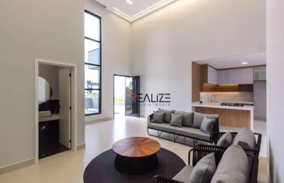 Casa térrea alto padrão à venda, 200 m² por r$ 2.050.000 - condomínio fechado próximo ao parque ecológico de indaiatuba/sp