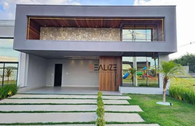 Casa moderna com 3 suítes e escritório à venda, por r$ 1.800.000 - condomínio fechado em indaiatuba/sp