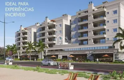 Edifico terra e mar, apartamento pé na areia, 3 dorms c/ suite localizado centro de itapoá/sc.