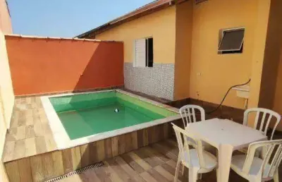 Casa térrea em condomínio fechado  com 2 dormitórios - gaivota - itanhaém/sp