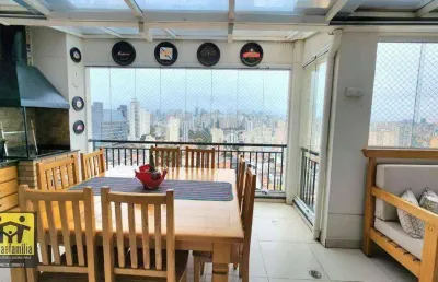 Cobertura duplex mobiliada  com 3 dormitórios à venda, 174 m² por r$ 1.980.000 - cambuci - são paulo/sp