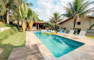 Casa com 4 dormitórios à venda, 400 m² por r$ 3.000.000,00 - chácaras cataguá - taubaté/sp