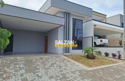 Casa com 3 dormitórios à venda, 130 m² por r$ 820.000 - condominio residencial malibu - caçapava/sp