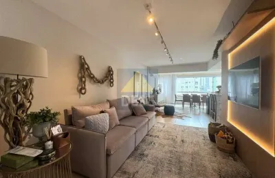 Apartamento mobiliado quadra mar à venda no ed. lua europa