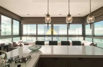 Apartamento mobiliado frente mar com 4 suítes para locação anual no ed. apogee em balneário camboriú