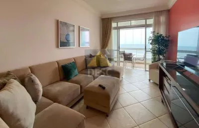 Apartamento frente mar mobiliado com 3 quartos para locação anual no ed. iguaçu em balneário camboriú