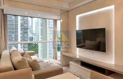 Apartamento mobiliado quadra mar à venda no ed. santos dumont em balneário camboriú