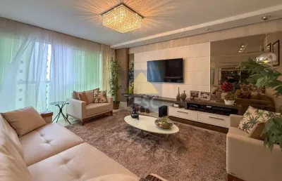 Apartamento mobiliado com 3 suítes à venda no ed. de la torre em balneário camboriú