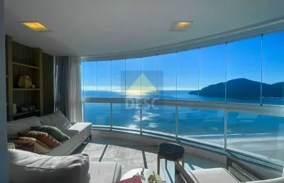 Apartamento mobiliado frente mar para locação anual no ed. number one em balneário camboriú