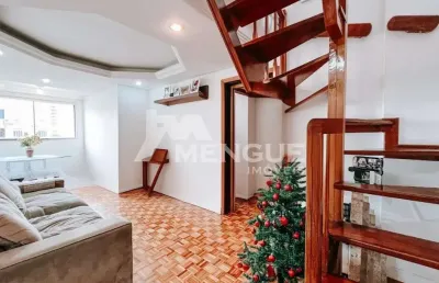 Cobertura com 3 quartos à venda na rua comendador albino cunha, 218, cristo redentor, porto alegre por r$ 890.000