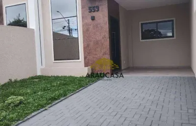 Casa com 3 dormitórios  sendo 1 suíte -  98 m² r$ 680.000 - fazenda velha - araucária/pr