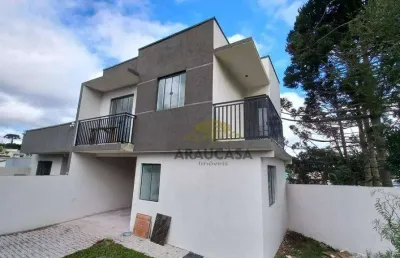 Sobrado com 3 dormitórios à venda, 102 m² por r$ 570.000,00 - campina da barra - araucária/pr