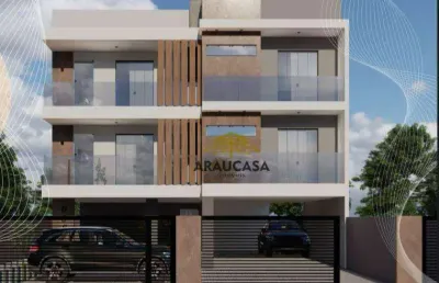 Apartamento com 3 dormitórios à venda, 61 m² - iguaçu - araucária/pr