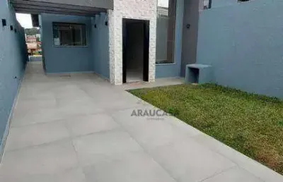 Casa  3 dormitórios , 70 m²  r$ 560.000 - iguaçu - araucária/pr