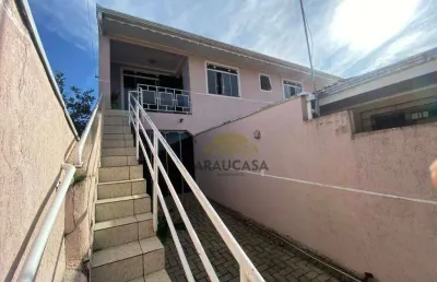 Sobrado com 3 dormitórios para alugar, 60 m² por r$ 2.300,00/mês - fazenda velha - araucária/pr