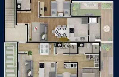 Apartamento com 2 quartos à venda na Rua Maria Aparecida Odppis Trauczynski, Campina da Barra, Araucária