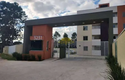 Apartamento com 2 dormitórios para alugar, 43 m² por r$ 1.450,00/mês - costeira - araucária/pr