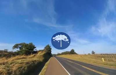 Chácara com 2 frentes na br 423 - em araucária, sentido campo largo