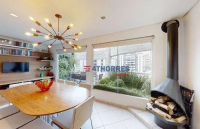 Apartamento duplex com 3 dormitórios à venda, 123 m² por r$ 795.000,00 - real parque - são paulo/sp