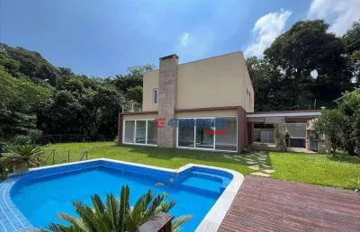 Casa, 493 m² - venda por r$ 2.690.000,00 ou aluguel por r$ 20.037,00/mês - pousada dos bandeirantes - carapicuíba/sp