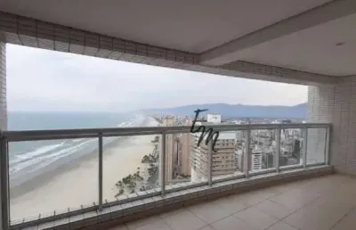 Excelente apartamento 02 dormitórios com vista mar e sacada gourmet na guilhermina - pria grande - são paulo