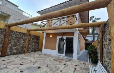 Linda casa de altíssimo padrão mobiliada em são sebastião/sp.