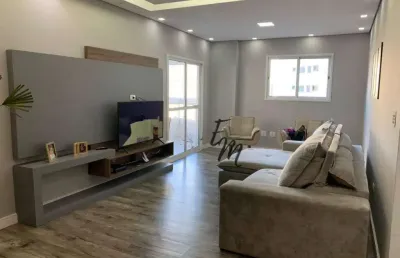 Apartamento mobiliado com moveis planejados de alto padrão em guilhermina - praia grande/sp.