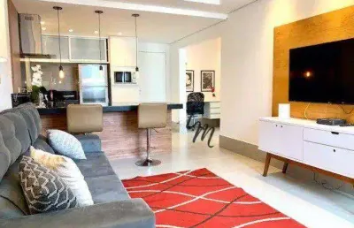 Flat com 1 dormitório, 55 m² - venda por r$ 600.000,00 ou aluguel por r$ 6.000,00/mês - alphaville industrial - barueri/sp
