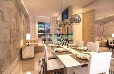 Apartamento com 3 dormitórios à venda, 109 m² por r$ 750.000,00 - caiçara - praia grande/sp