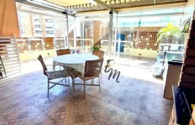 Cobertura com 4 dormitórios à venda, 300 m² por r$ 1.900.000,00 - canto do forte - praia grande/sp