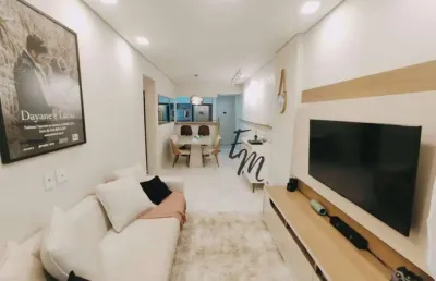 Apartamento com 2 dormitórios à venda, 89 m² por r$ 555.000,00 - caiçara - praia grande/sp