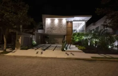 Casa com 5 dormitórios à venda, 570 m² por r$ 14.000.000,00 - riv. são lourenco - bertioga/sp