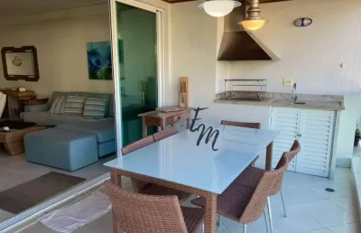 Apartamento com 4 dormitórios à venda, 143 m² por r$ 2.550.000,00 - riviera de são lourenço - bertioga/sp
