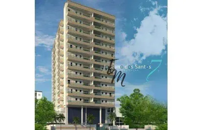 Apartamento 02 dormitórios a 200 metros da praia na mirim - praia grande - são paulo