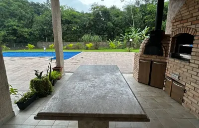 Chácara com 4 dormitórios à venda, 2400 m² por r$ 1.300.000,00 - balneário três marias - peruíbe/sp