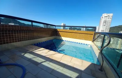 Cobertura com 4 dormitórios à venda, 400 m² por r$ 1.900.000 - canto do forte - praia grande/sp