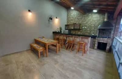 Sobrado com 3 dormitórios à venda, 141 m² por r$ 680.000,00 - canto do forte - praia grande/sp