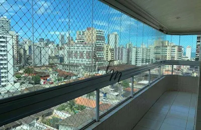 Apartamento com 3 dormitórios à venda, 127 m² por r$ 525.000,00 - guilhermina - praia grande/sp
