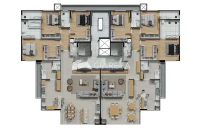 Apartamento à venda no residencial alto das pedras, jardim la salle, toledo - pr
