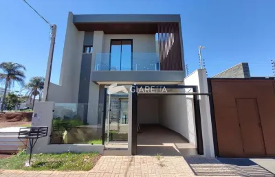 Sobrado de alto padrão e novo para venda no jardim pancera em toledo-pr