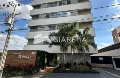 Apartamento com 3 dormitórios no edifício 25 de julho, centro, toledo - pr