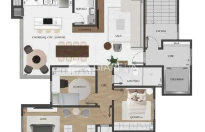Apartamento à venda, edifício villagio dei fiori, jardim la salle, toledo - pr