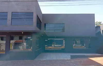 Sala comercial nova com mezanino para locação na vila pioneiro, toledo - pr