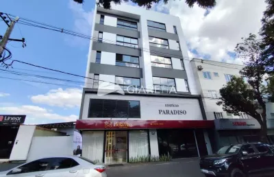 Apartamento amplo para locação no edifício paradiso, jardim pancera, toledo - pr