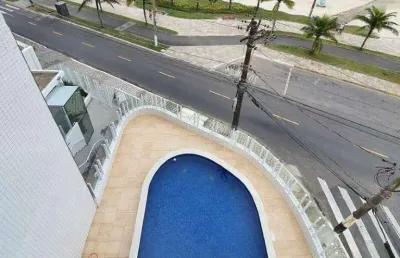 Cobertura 140m² à venda no condomínio res. santo antonio-vila caiçara- praia grande.