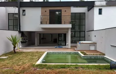 Casa a venda em condomínio balneário palmyra 04 suítes, piscina, hidromassagem - ribeirão pires/sp