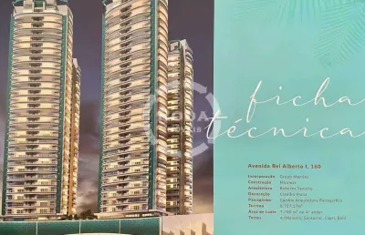 Apartamento à venda, 3 quartos, 3 suítes, 3 vagas, ponta da praia - santos/sp