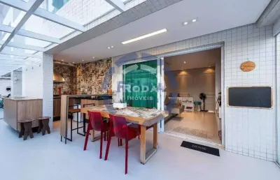 Apartamento garden, 3 suítes no bairro do embaré, santos (sp).