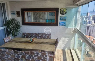 Apartamento na ponta da praia com vista maravilhosa totalmente livre para o mar